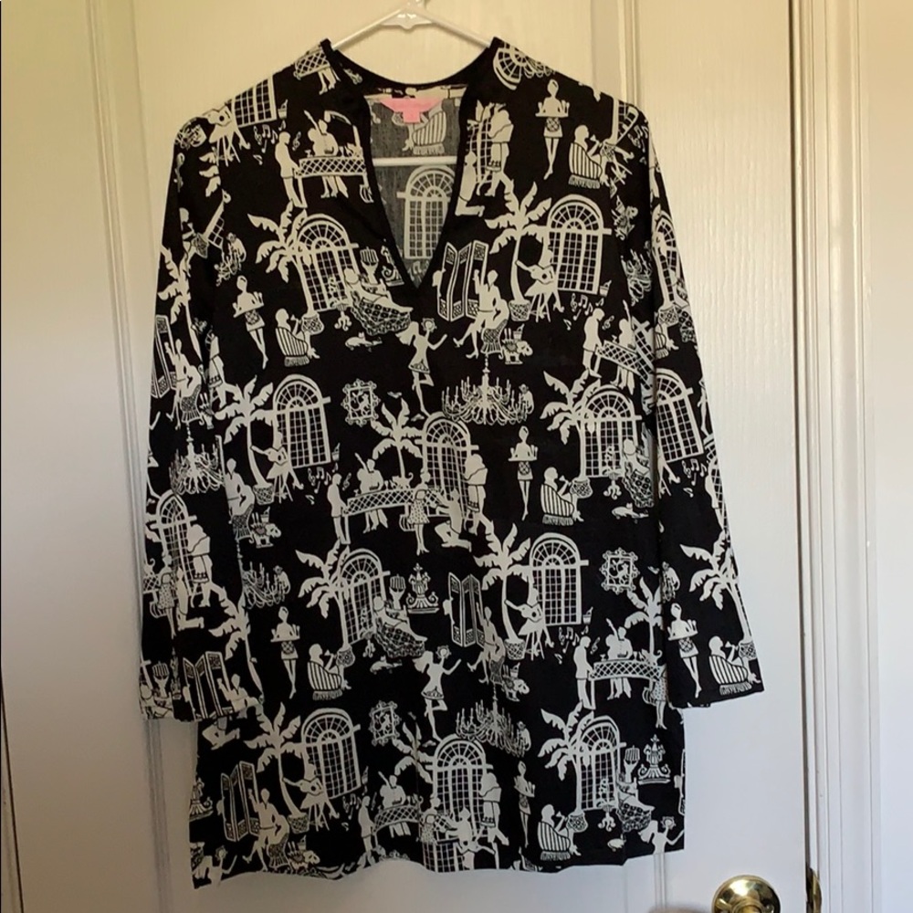 Lilly Pulitzer Tunic - Late Night Toile